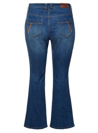 Stilingi Sheego džinsai su plėšymo efektais