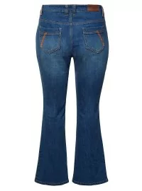 Stilingi Sheego džinsai su plėšymo efektais