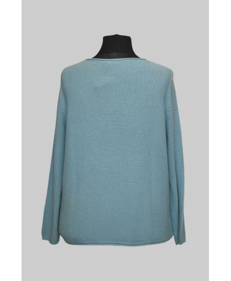 Plonos medvilnės mišinio megztinis Bianca