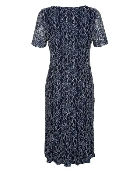 Elegantiška MONA nėrinių suknelė su pamušalu