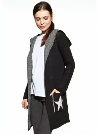 COSMO kardiganas su gobtuvu