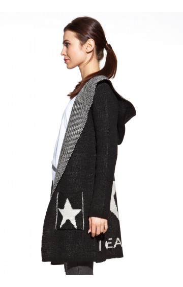 COSMO kardiganas su gobtuvu