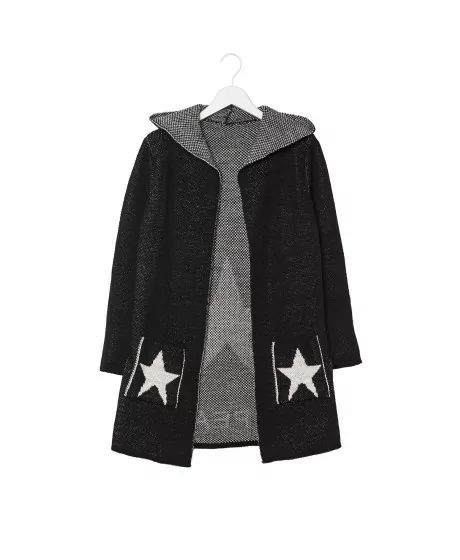 COSMO kardiganas su gobtuvu