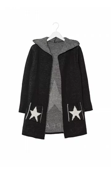 COSMO kardiganas su gobtuvu