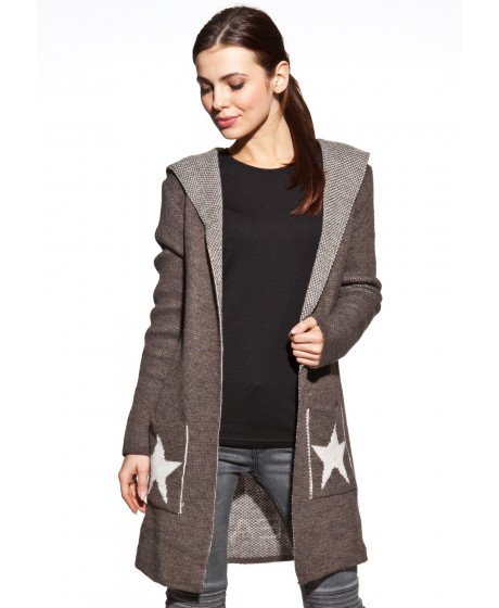 COSMO kardiganas su gobtuvu