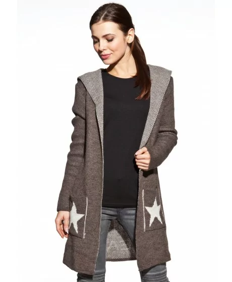 COSMO kardiganas su gobtuvu