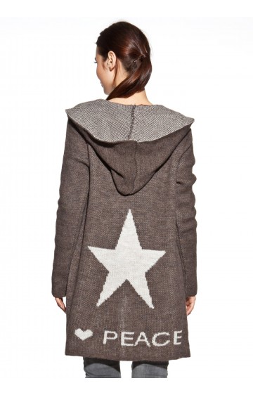 COSMO kardiganas su gobtuvu