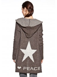 COSMO kardiganas su gobtuvu