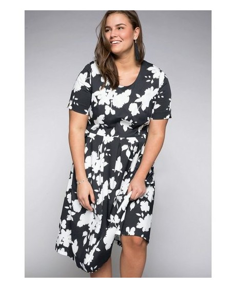 Sheego medvilnės suknelė su kūną formuojančiu apatiniu A Sheego - 2