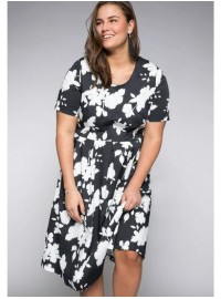 Sheego medvilnės suknelė su kūną formuojančiu apatiniu A Sheego - 2