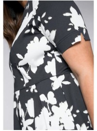 Sheego medvilnės suknelė su kūną formuojančiu apatiniu A Sheego - 3