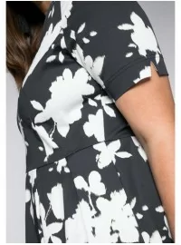 Sheego medvilnės suknelė su kūną formuojančiu apatiniu A Sheego - 3