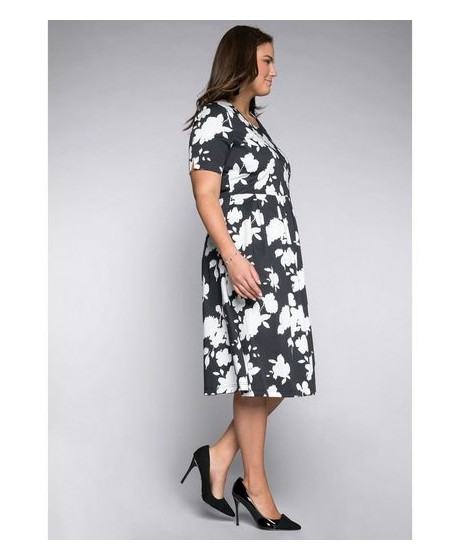 Sheego medvilnės suknelė su kūną formuojančiu apatiniu A Sheego - 4