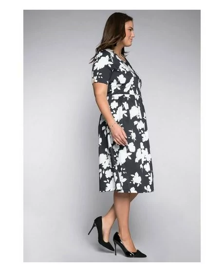 Sheego medvilnės suknelė su kūną formuojančiu apatiniu A Sheego - 4