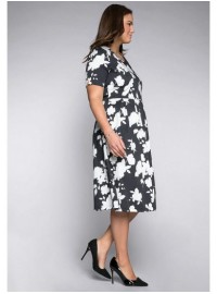 Sheego medvilnės suknelė su kūną formuojančiu apatiniu A Sheego - 4