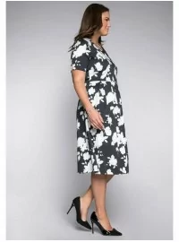 Sheego medvilnės suknelė su kūną formuojančiu apatiniu A Sheego - 4