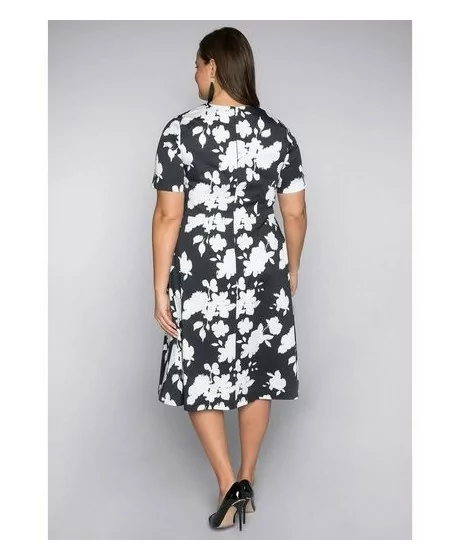 Sheego medvilnės suknelė su kūną formuojančiu apatiniu A Sheego - 5