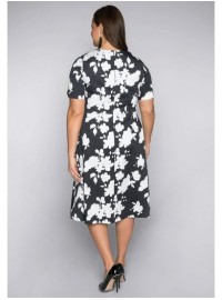 Sheego medvilnės suknelė su kūną formuojančiu apatiniu A Sheego - 5