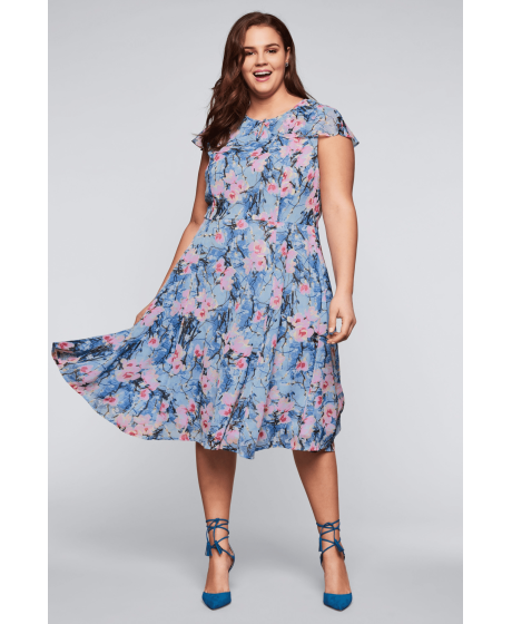 Gėlėta Joe Browns šifono suknelė Sheego - 1