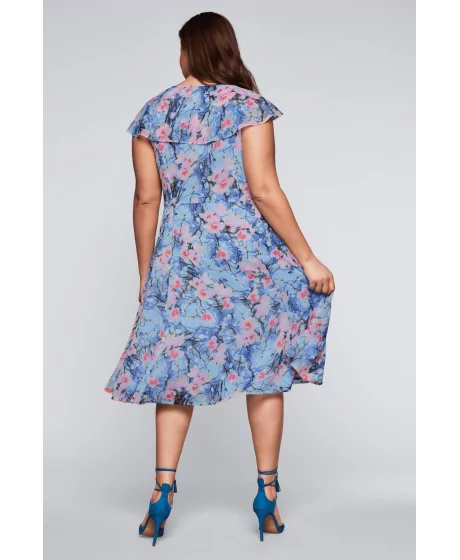 Gėlėta Joe Browns šifono suknelė Sheego - 3