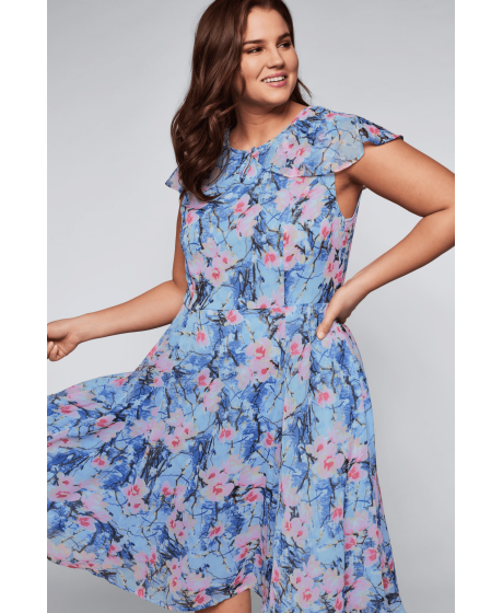 Gėlėta Joe Browns šifono suknelė Sheego - 4