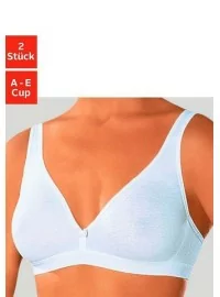 2-in-1 Petite Fleur medvilnės liemenėlės - 1