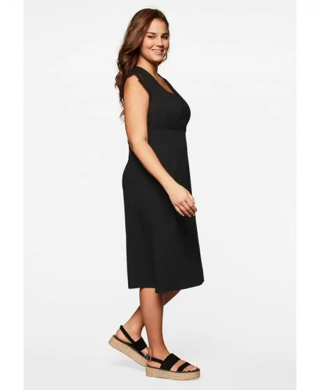 Sheego džersio suknelė su nėrinių intarpais Sheego - 2