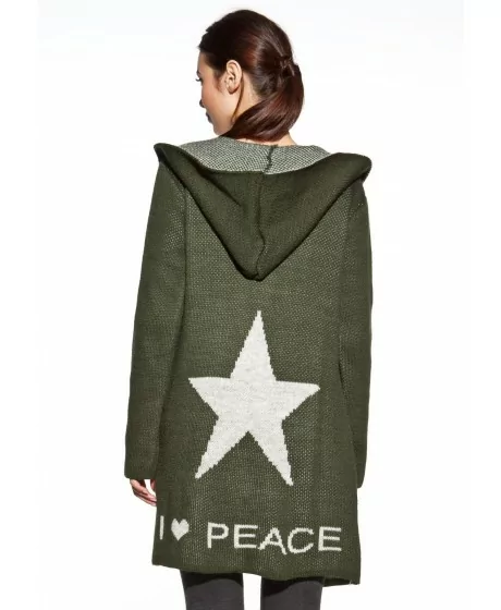 COSMO kardiganas su gobtuvu