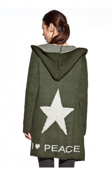 COSMO kardiganas su gobtuvu