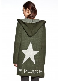 COSMO kardiganas su gobtuvu