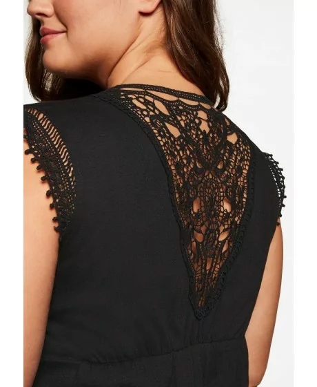 Sheego džersio suknelė su nėrinių intarpais Sheego - 4