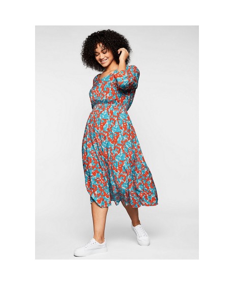 Ryški Sheego viskozės suknelė grafiniu raštu Sheego - 3