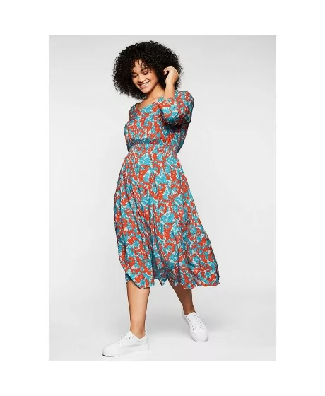 Ryški Sheego viskozės suknelė grafiniu raštu Sheego - 3