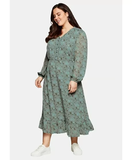 Sheego šifono suknelė su pamušalu Sheego - 1