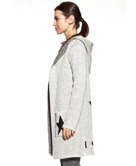 COSMO kardiganas su gobtuvu