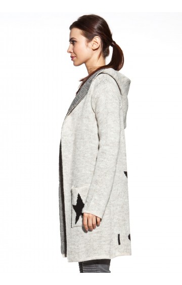 COSMO kardiganas su gobtuvu