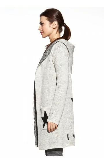 COSMO kardiganas su gobtuvu