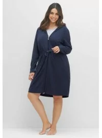 Jaukus Sheego chalatas su dvipusiu užtrauktuku