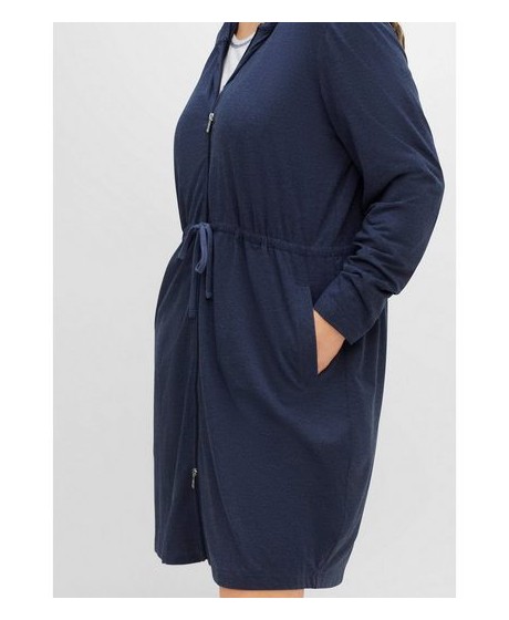 Jaukus Sheego chalatas su dvipusiu užtrauktuku