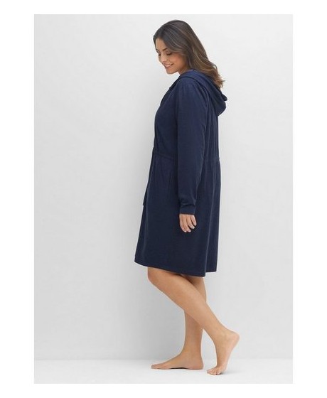 Jaukus Sheego chalatas su dvipusiu užtrauktuku