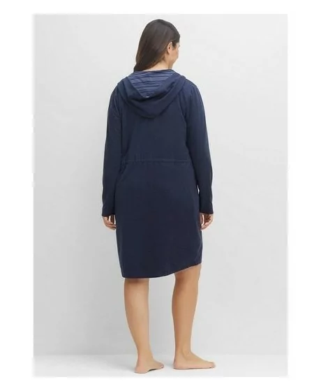 Jaukus Sheego chalatas su dvipusiu užtrauktuku