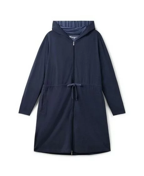 Jaukus Sheego chalatas su dvipusiu užtrauktuku