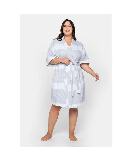 Susiaučiamas kimono stiliaus Sheego chalatas Sheego - 2