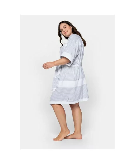 Susiaučiamas kimono stiliaus Sheego chalatas Sheego - 3