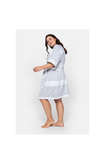 Susiaučiamas kimono stiliaus Sheego chalatas Sheego - 3