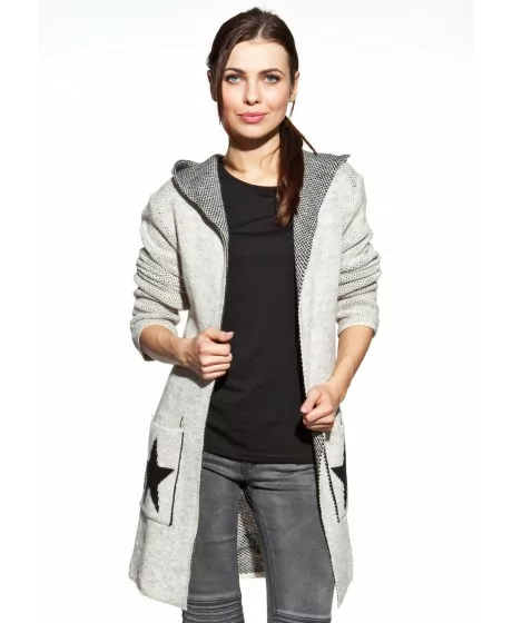 COSMO kardiganas su gobtuvu