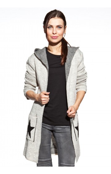 COSMO kardiganas su gobtuvu