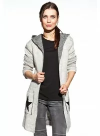 COSMO kardiganas su gobtuvu