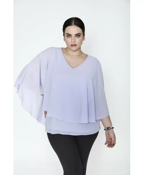 Sluoksniuota SPG WOMAN šifono palaidinė SPG WOMAN - 1