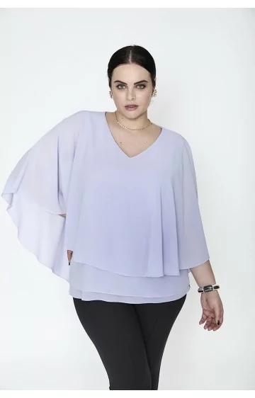 Sluoksniuota SPG WOMAN šifono palaidinė SPG WOMAN - 1